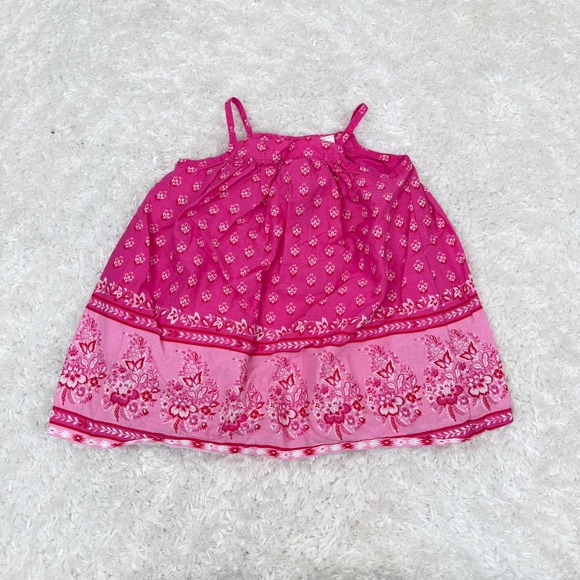 Baby Gap Girl's 18-24 mo Pink Sundress Floral Dress - Picture 1 of 9